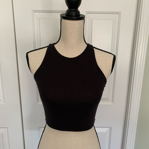 Hollister Tops - Hollister Black Racerback Tank Crop Top